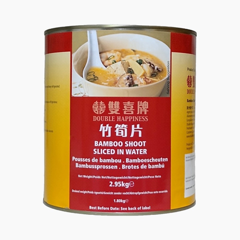 Double Happiness Bamboo Shoot Sliced In Water 2.95kg Bamboo Shoot Sliced In Water Double Happiness Bamboo Shoot Sliced In Water 2.95kg Bamboo Shoot Sliced In Water