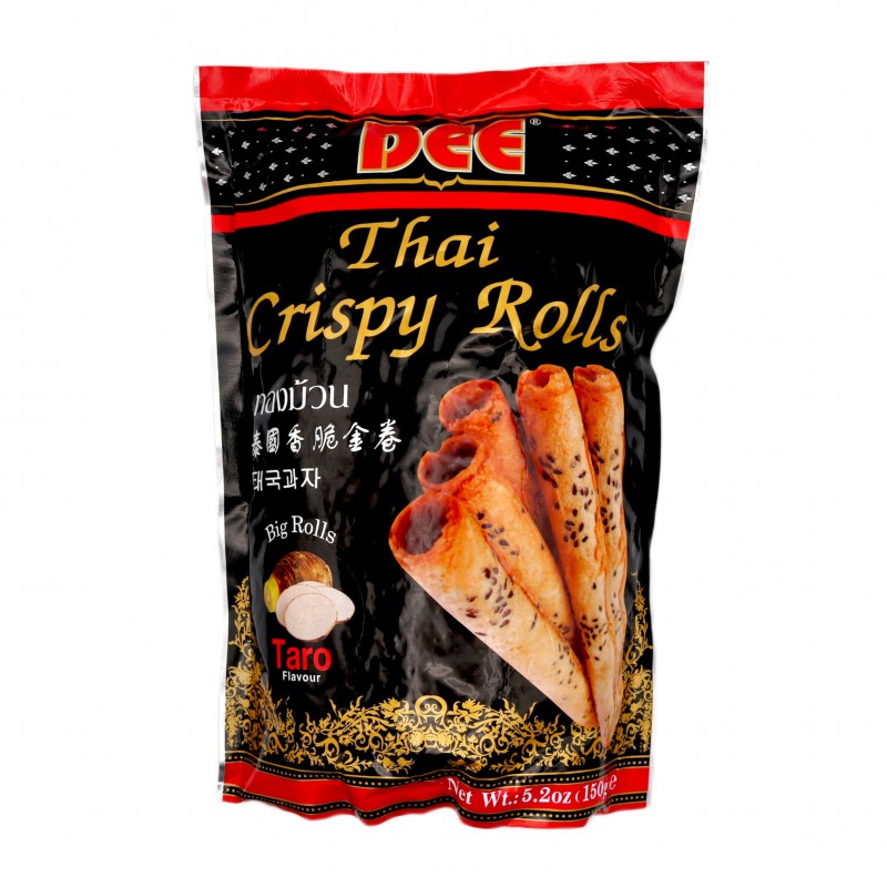 Dee Thai Crispy Rolls 150g Thai Crispy Rolls Taro Flavour Dee Thai Crispy Rolls 150g Thai Crispy Rolls Taro Flavour
