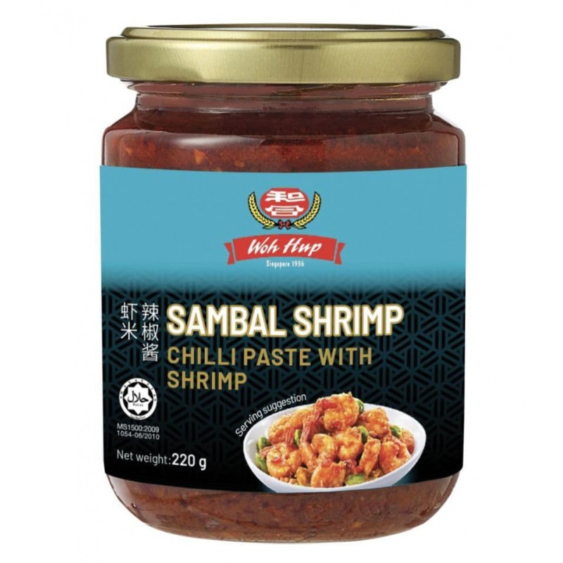 Woh Hup Sambal Shrimp 220g Chilli Paste With Shrimp Woh Hup Sambal Shrimp 220g Chilli Paste With Shrimp