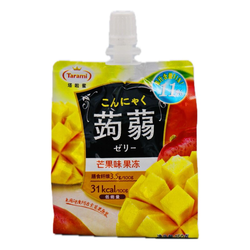 Tarami Konjac Mango Jelly 150g Chinese Mango Jelly With Sweetners Tarami Konjac Mango Jelly 150g Chinese Mango Jelly With Sweetners
