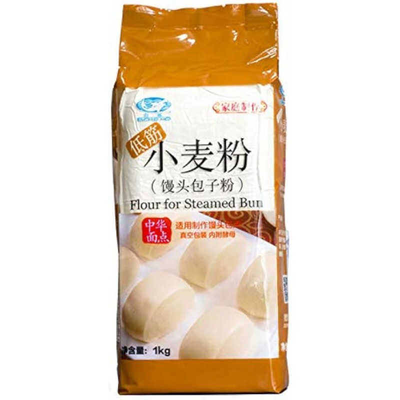 BaiSha Flour for Steamed Buns 1kg Wheat Steamed Bun Flour