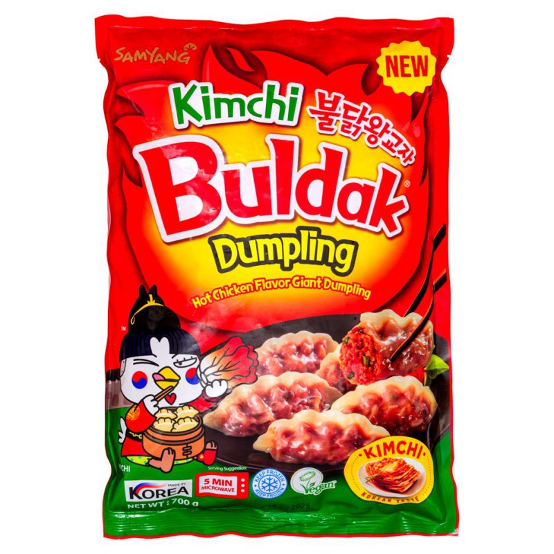 Samyang Hot Chicken Flavour Giant Dumplings 700g Frozen Korean Hot Chicken Flavour Giant Dumplings Samyang Hot Chicken Flavour Giant Dumplings 700g Frozen Korean Hot Chicken Flavour Giant Dumplings