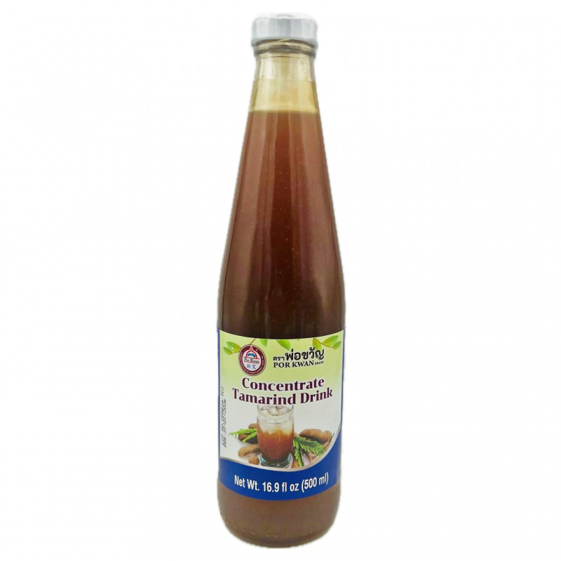 Por Kwan Brand Concentrated Tamarind Juice Drink 500ml Thai Tamarind Concentrate Drink Por Kwan Brand Concentrated Tamarind Juice Drink 500ml Thai Tamarind Concentrate Drink