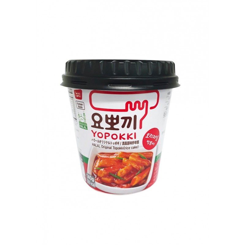 Young Poong Yopokki Cup Original Tteokbokki Rice Cakes (요뽀끼컵) 140g Original Flavours Korean Halal Topokki Rice Cake Young Poong Yopokki Cup Original Tteokbokki Rice Cakes (요뽀끼컵) 140g Original Flavours Korean Halal Topokki Rice Cake