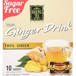 Ranong Tea Instant Ginger Drink Sugar Free 5g x 10Sachets Instant Ginger Drink