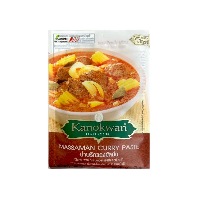 Kanokwan Massaman Curry Paste 50g Thai Instant Red Curry Paste Kanokwan Massaman Curry Paste 50g Thai Instant Red Curry Paste