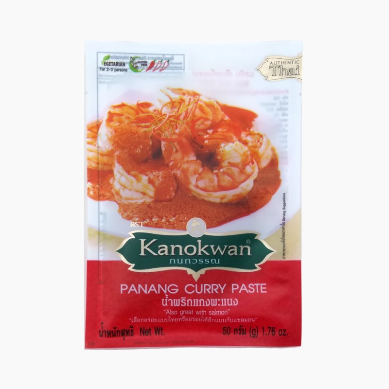 Kanokwan Panang Curry Paste 50g Thai Instant Panang Curry Paste Kanokwan Panang Curry Paste 50g Thai Instant Panang Curry Paste