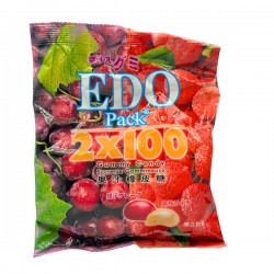 Edo Pack 120g Lychee And Grape Japanese Gummy Candies