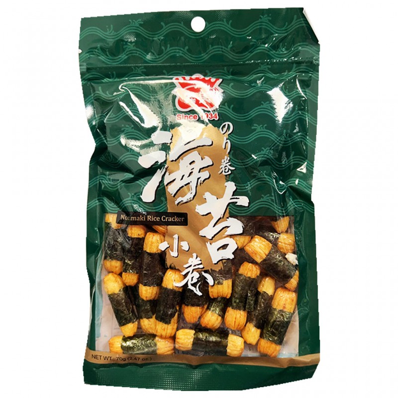 Imei Norimaki Rice Cracker 70g Chinese Norimaki Cracker Roll Imei Norimaki Rice Cracker 70g Chinese Norimaki Cracker Roll