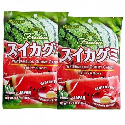 Kasugai Watermelon Gummy Candy 107g Frutia with Real Fruit Juice Gluten Free