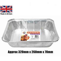Did Deep Foil Roasting Trays  2pcs 320mm x 260mm x 70mm Foil Roasting Trays