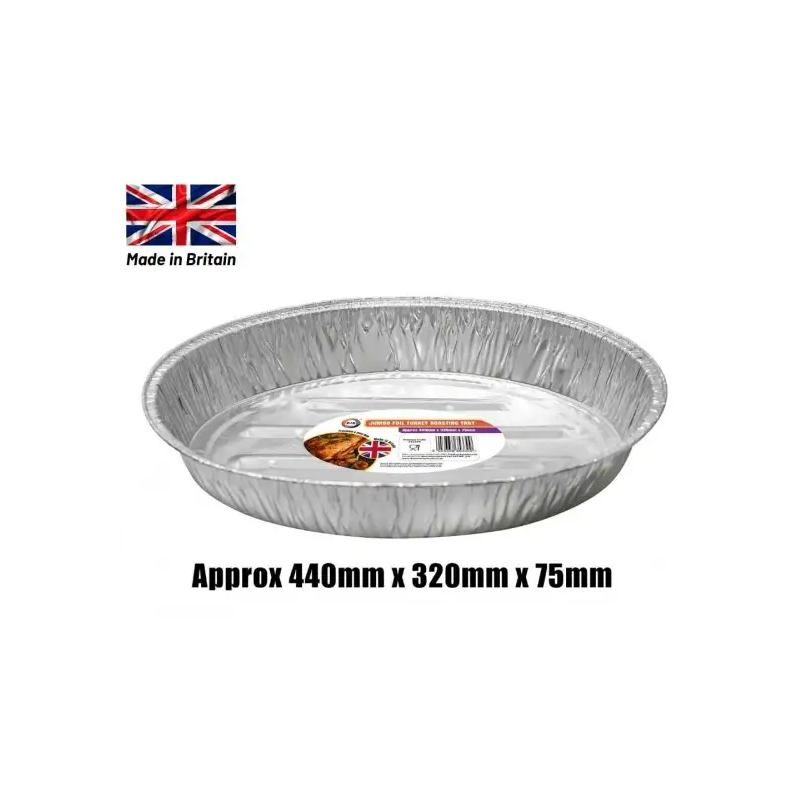 Did Jumbo Foil Turkey Roasting Tray 1pc 440mmx320mm x75mm Jumbo Foil Turkey Roasting Trays Did Jumbo Foil Turkey Roasting Tray 1pc 440mmx320mm x75mm Jumbo Foil Turkey Roasting Trays