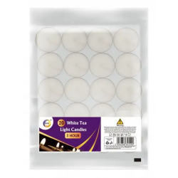 Did White Tea Light Candles 20pcs 3hrs Light White Tea Light Candles