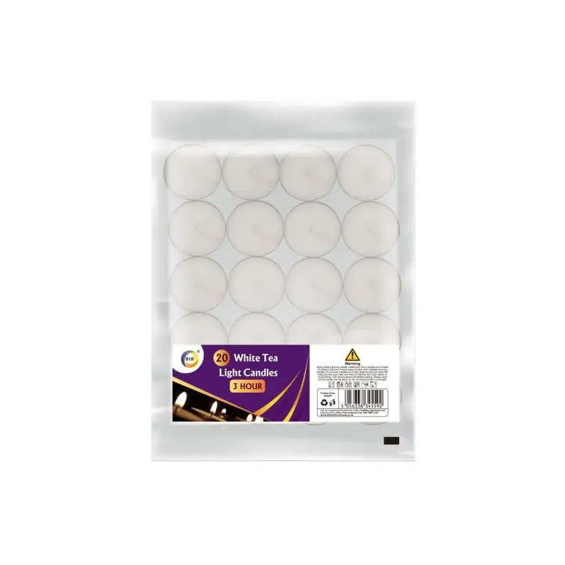 Did White Tea Light Candles 20pcs 3hrs Light White Tea Light Candles Did White Tea Light Candles 20pcs 3hrs Light White Tea Light Candles
