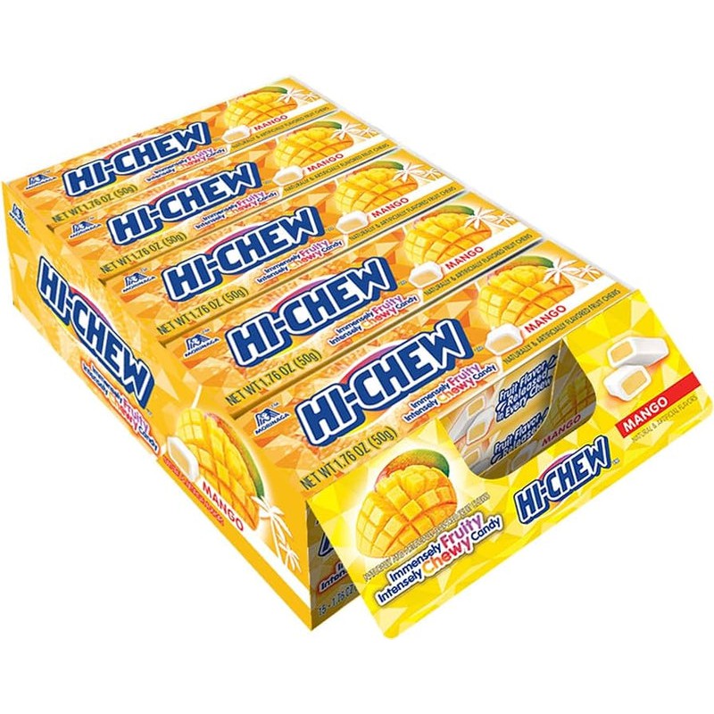 Morinaga Hi-Chew Mango Chewy Candy 15pktX50g Fruity & Chewy Mango Flavoured Candy Morinaga Hi-Chew Mango Chewy Candy 15pktX50g Fruity & Chewy Mango Flavoured Candy