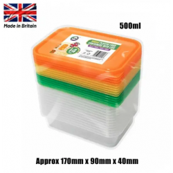 Did Plastic Containers with Lids 14pcsX500ml Food Plastic Containers