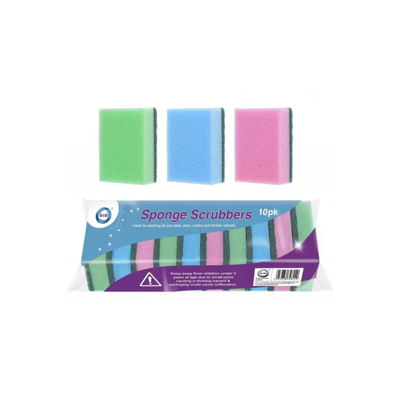 Did Sponge Scrubbers 10pc Sponge Scrubbers