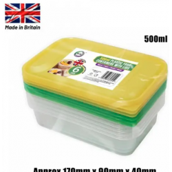 Did Plastic Food Containers With Lids 6pcsX500ml Plastic Containers With Lids