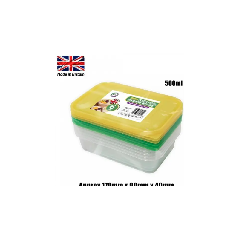 Did Plastic Food Containers With Lids 6pcsX500ml Plastic Containers With Lids Did Plastic Food Containers With Lids 6pcsX500ml Plastic Containers With Lids
