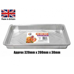Did Foil BakeTrays  3pcs 320mm x 200mm x 30mm Foil Bake Trays