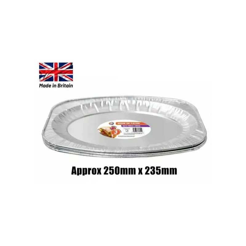 Did Medium Foil Platters 3pcs 350mm x 235mm Medium Foil Platters Did Medium Foil Platters 3pcs 350mm x 235mm Medium Foil Platters