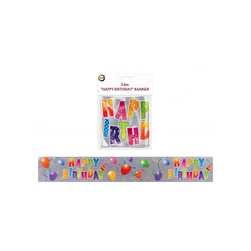 Did International Birthday Banner 3.6m Happy Birthday Banner Did International Birthday Banner 3.6m Happy Birthday Banner