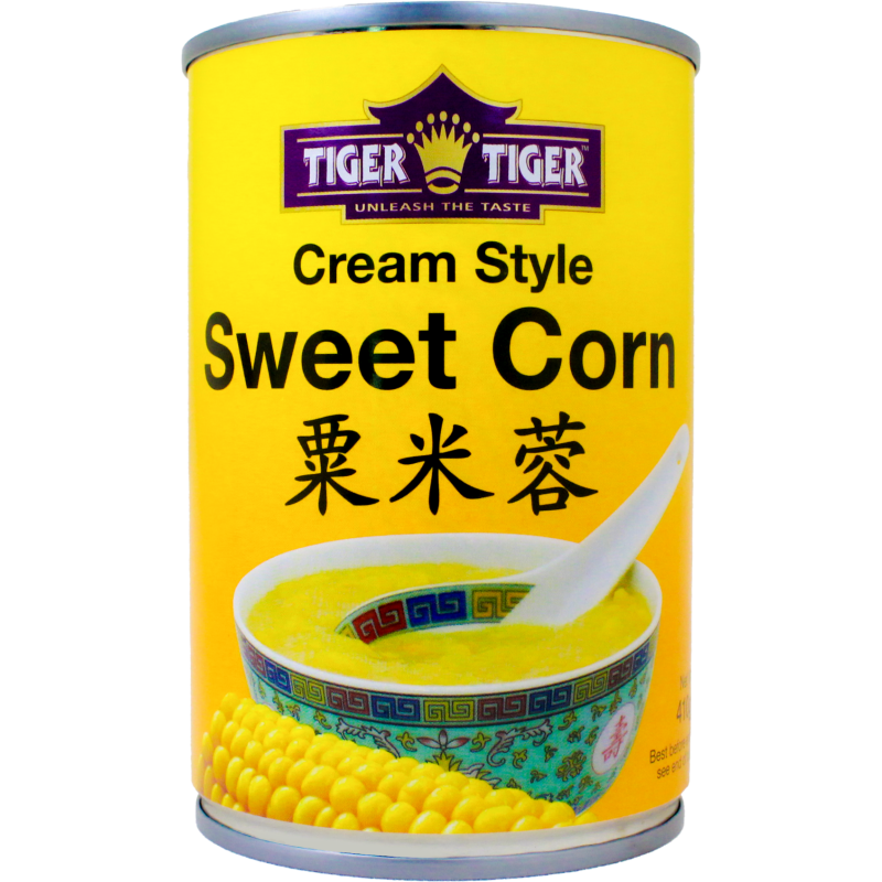 Tiger Tiger Cream Style Sweet Corn 410g 粟米蓉 Sweet Corn Tiger Tiger Cream Style Sweet Corn 410g 粟米蓉 Sweet Corn