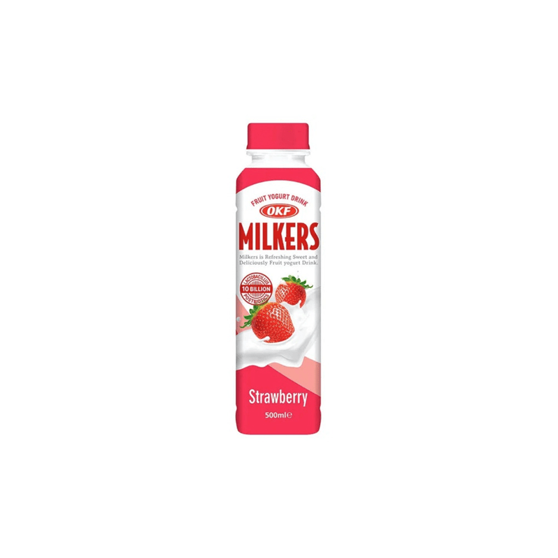 OKF Milkers Fruit Yogurt Drink 500aml Strawberry Flavour Yogurt Drink OKF Milkers Fruit Yogurt Drink 500aml Strawberry Flavour Yogurt Drink