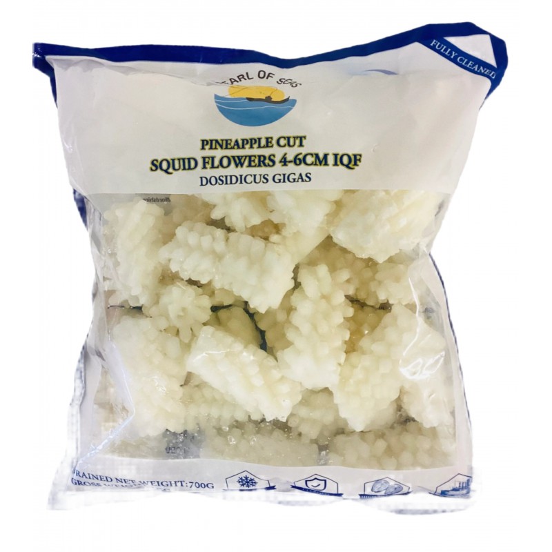 Pearl Of Seas Pineapple Cut Squid Flowers 4-6CM IQF 1Kg Frozen Squid Flowers Pearl Of Seas Pineapple Cut Squid Flowers 4-6CM IQF 1Kg Frozen Squid Flowers