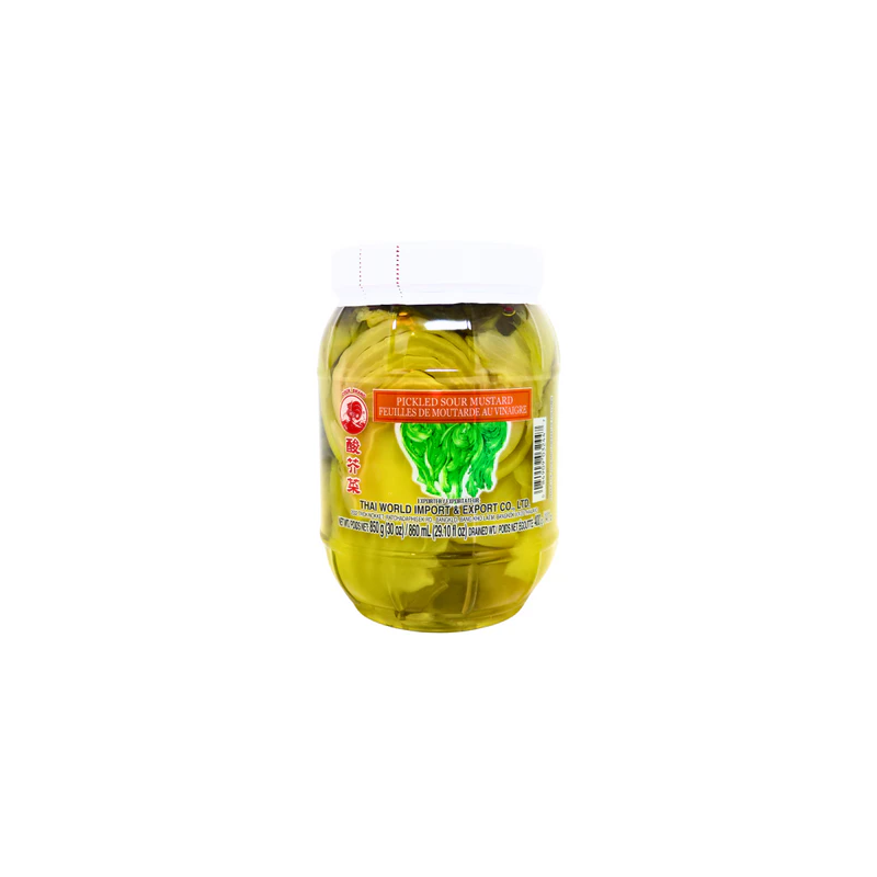 Cock Brand Pickled Sour Mustard With Added Sweetener 850g 雄雞牌酸芥菜 Pickled Sour Mustard Cock Brand Pickled Sour Mustard With Added Sweetener 850g 雄雞牌酸芥菜 Pickled Sour Mustard