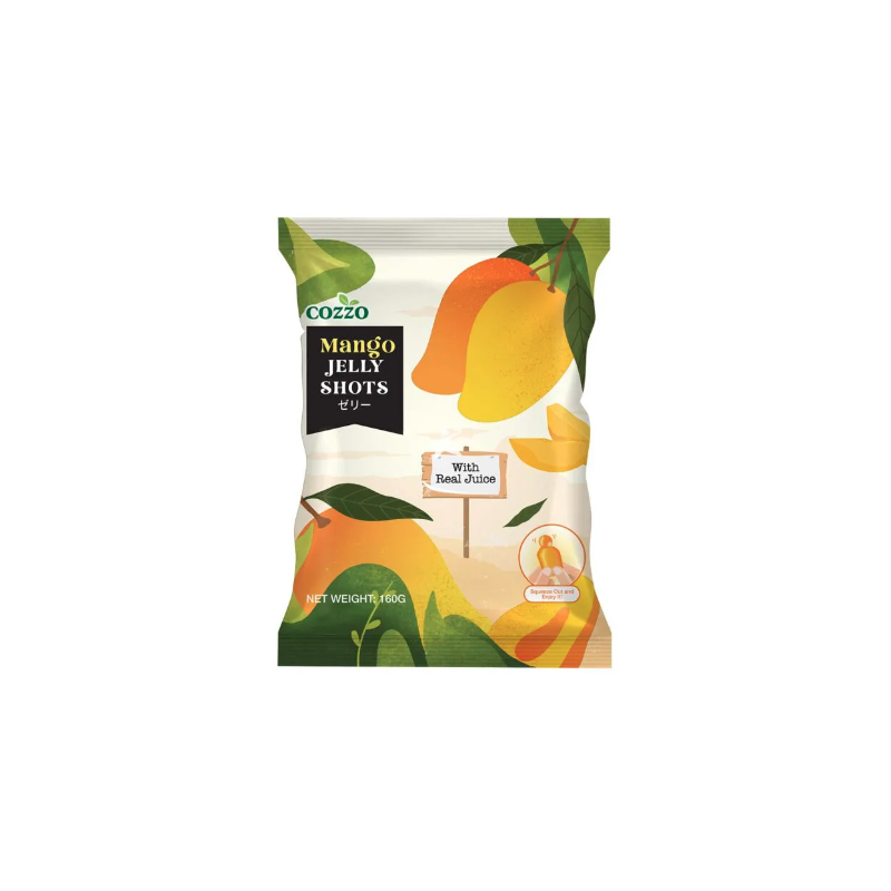 Cozzo Jelly Shots Mango Flavour With Real Juice 160g(20g * 8pcs) Mango Flavour Jelly Shots Cozzo Jelly Shots Mango Flavour With Real Juice 160g(20g * 8pcs) Mango Flavour Jelly Shots