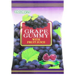 Cocon Grape Gummy Jelly Sweets With Fruit Juice 100g 可康水果軟糖葡萄 Grape Gummy