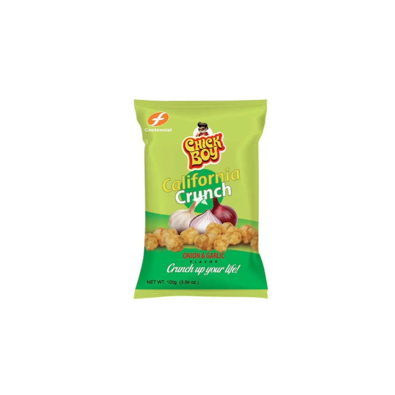 Chick Boy California Crunch Onion & Garlic Flavour Tapioca And Corn Snack 100g Tapioca And Corn Snack Chick Boy California Crunch Onion & Garlic Flavour Tapioca And Corn Snack 100g Tapioca And Corn Snack