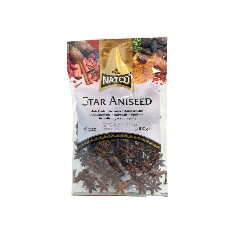 Natco Star Aniseed Vegetarians 100g Star Aniseed Natco Star Aniseed Vegetarians 100g Star Aniseed
