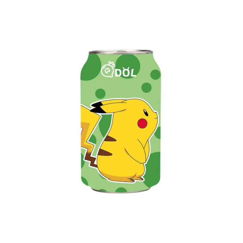 QDOL Pokemon Drink 330ml Lime Sparkling Water Pikachu