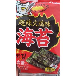 Surasang Seasoned Seaweed Spicy 1pk of 5g Korean Seasoned Seaweed