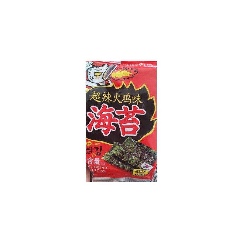Surasang Seasoned Seaweed Spicy 1pk of 5g Korean Seasoned Seaweed Surasang Seasoned Seaweed Spicy 1pk of 5g Korean Seasoned Seaweed