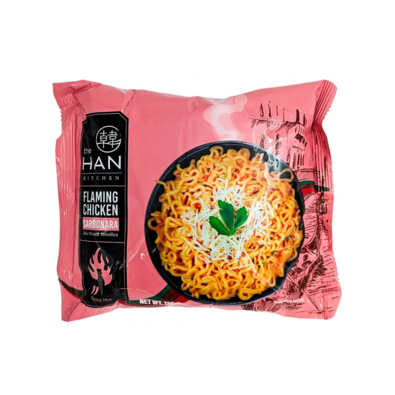 The Han Kitchen Flaming Chicken Carbonara 135g Korean Chicken Carbo Stir Fried Noodles The Han Kitchen Flaming Chicken Carbonara 135g Korean Chicken Carbo Stir Fried Noodles
