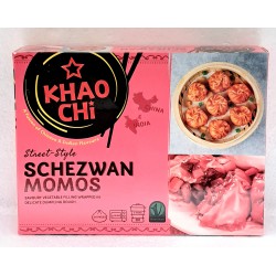 Khao Chi Schezwan MOMO 350g Frozen Street Style Schezwan MOMO