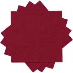 Did 100 33x33cm 2ply Burgundy Napkins For Catering