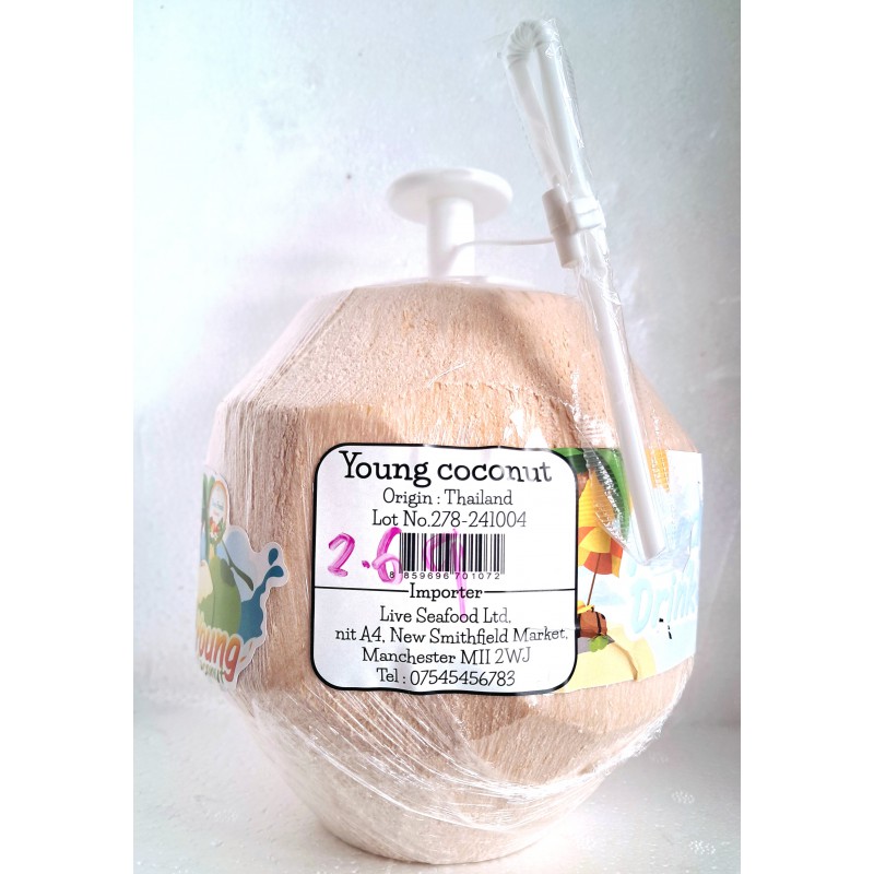 Siam Fresh Young Coconut Drink 1piece Thai Young Coconut Water Siam Fresh Young Coconut Drink 1piece Thai Young Coconut Water