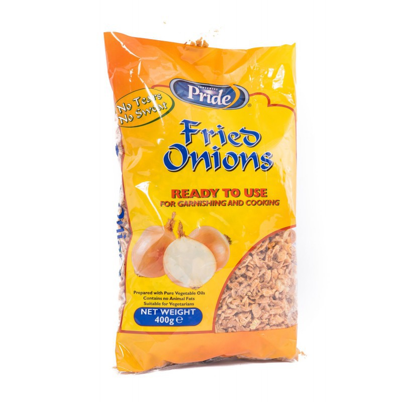 Pride fried onion catering pack Full Case of 12x 400g fried onion Pride fried onion catering pack Full Case of 12x 400g fried onion