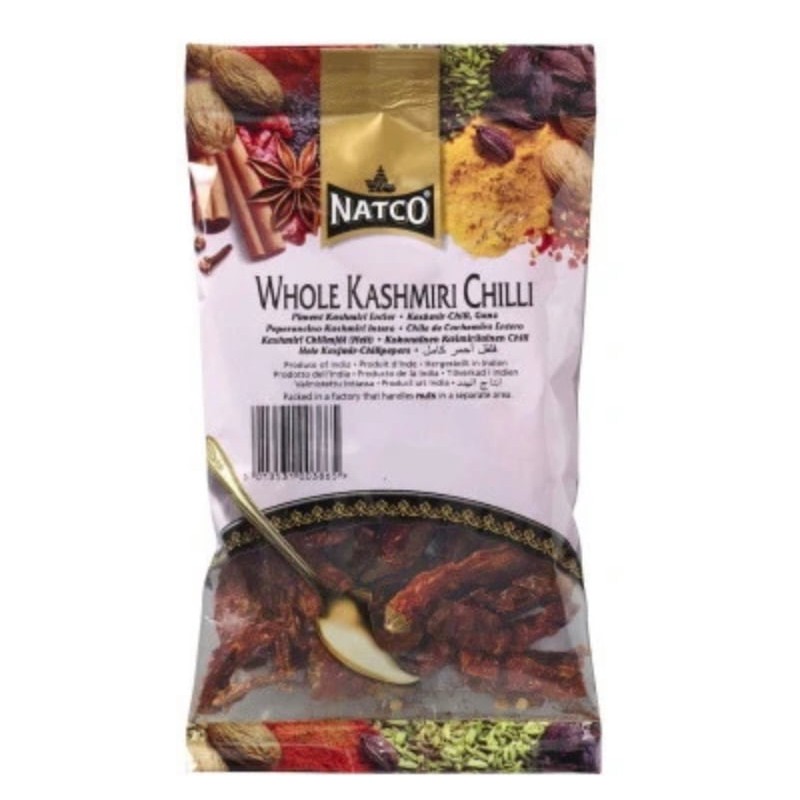 Natco Whole Dried Kashmiri Chilli 80g Whole Dried Kashmiri Chilli Natco Whole Dried Kashmiri Chilli 80g Whole Dried Kashmiri Chilli