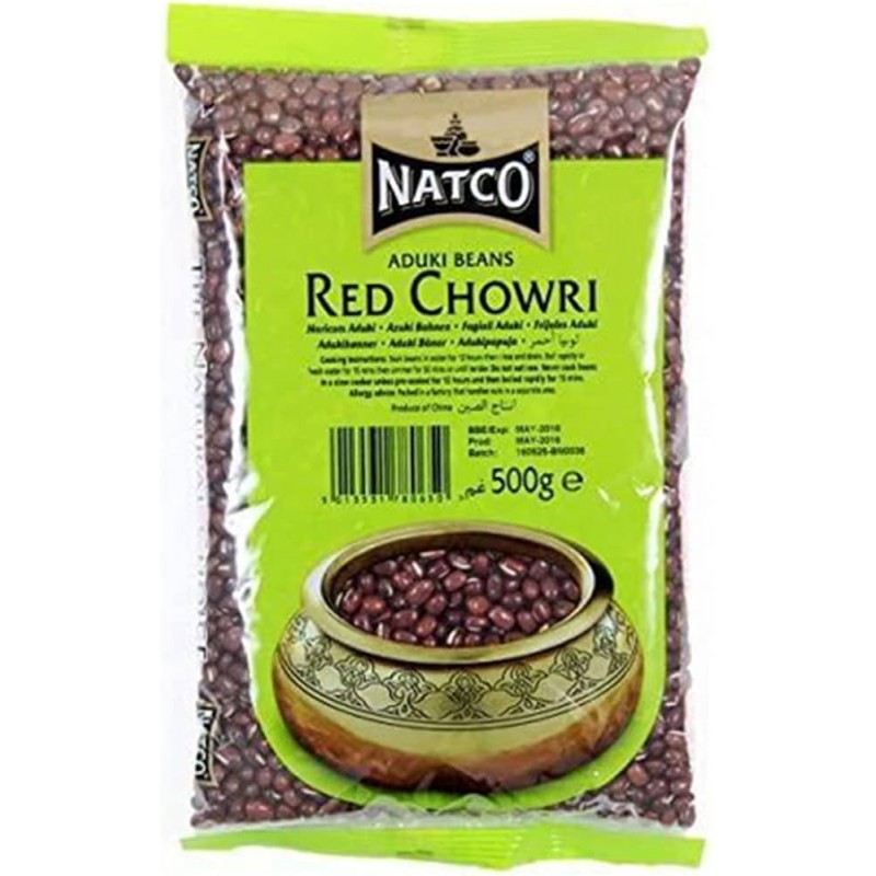 Natco Aduki Beans- Red Chowri 500g Indian Aduki Beans- Red Chowri Natco Aduki Beans- Red Chowri 500g Indian Aduki Beans- Red Chowri