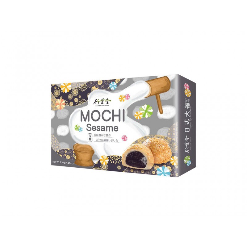 Bamboo House Japanese Style Sesame Flavour Mochi 210g Taiwanese Japanese-Style Mochi Bamboo House Japanese Style Sesame Flavour Mochi 210g Taiwanese Japanese-Style Mochi