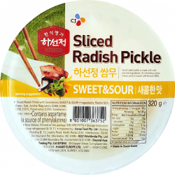 CJ Sliced Radish Pickle 320g Korean Sweet & Sour Radish Pickle