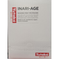 Yutaka Inari Sushi Pockets 12x180g (10 Pce) Seasoned Fried Tofu Pouches
