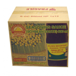 Golden Mountain Seasoning Sauce 12x600ml Thai Soybean Sauce