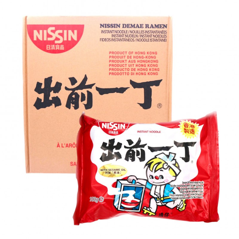 Nissin Sesame Oil Flavour 30 x 100g (HK) Japanese Style Demae Ramen Sesame Oil Noodles Nissin Sesame Oil Flavour 30 x 100g (HK) Japanese Style Demae Ramen Sesame Oil Noodles