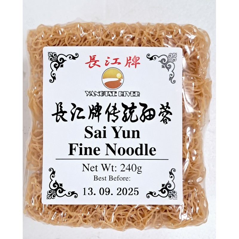 Yangtse River Sai Yun Fine Noodle 240g Fine Dried Wheat Noodles Yangtse River Sai Yun Fine Noodle 240g Fine Dried Wheat Noodles